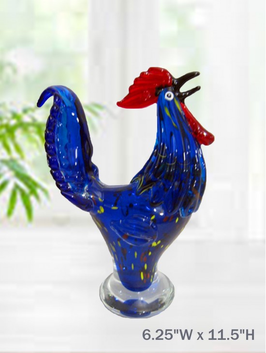 Art Glass Rooster